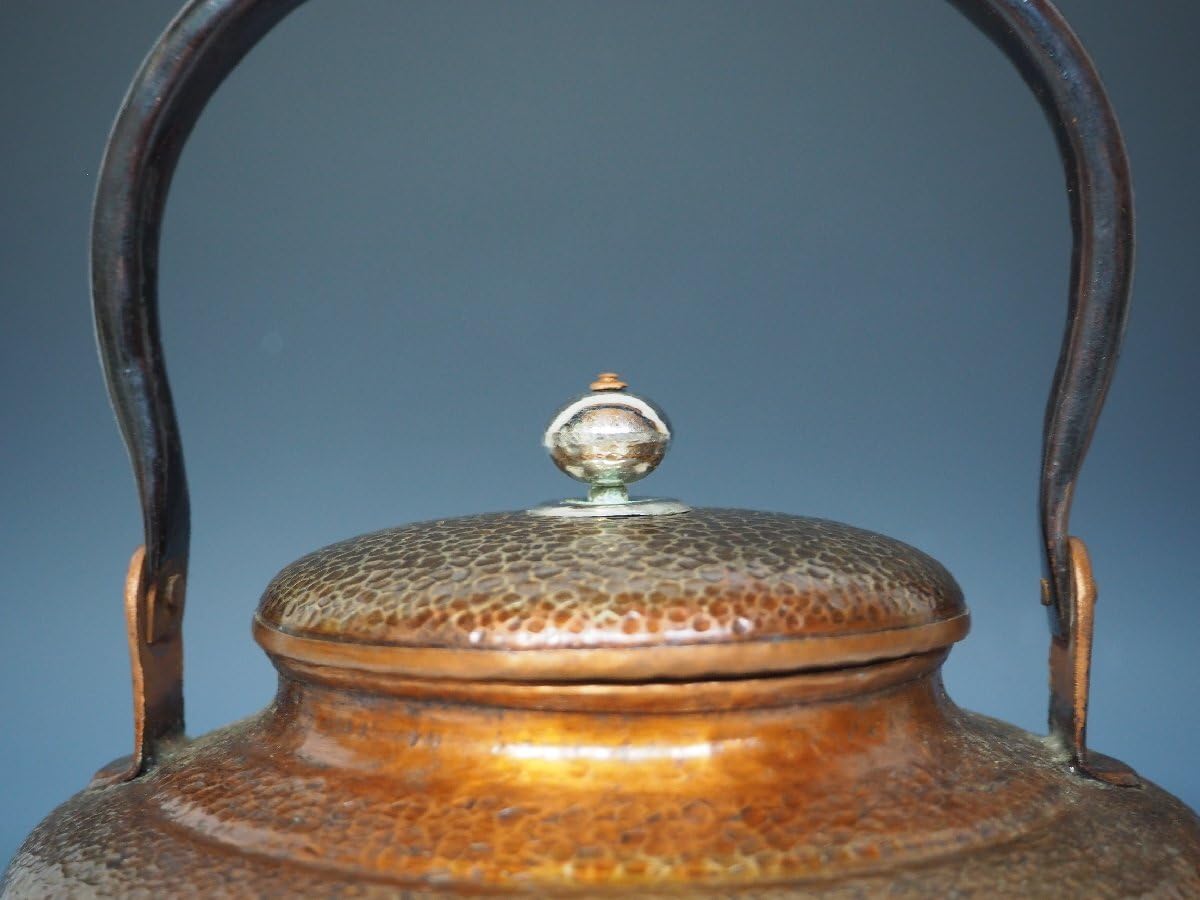 Amazon.co.jp: 茶道具湯沸建水【勝富堂福亜堂合作】鎚目銅製唐銅